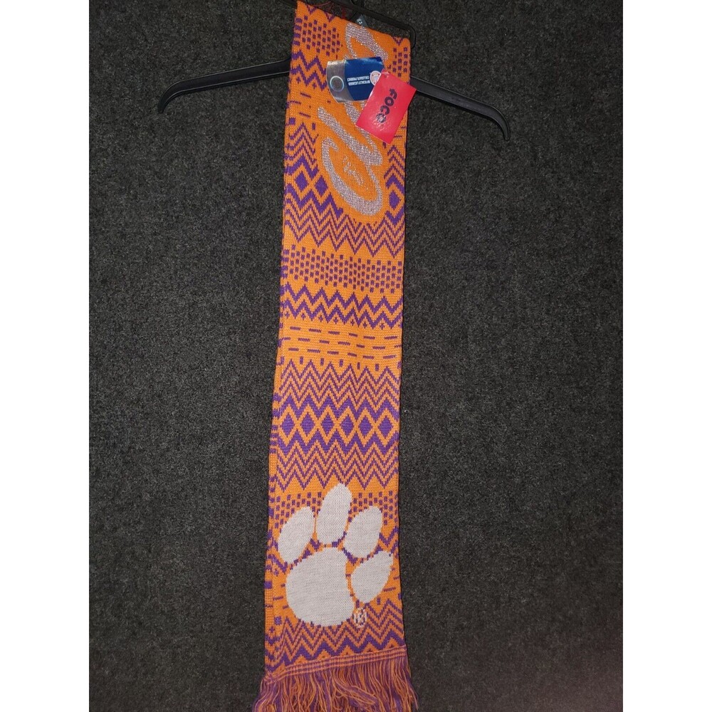 Clemson Tigers Foco Scarf Nwt